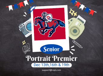 Senior Portrait Premier Dates - December 13th, 16th & 19th 
